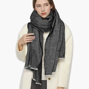 OLALEO All Season Fashion Chunky Long Scarves Tartan Plaid Zig-Zag Chevron Herri